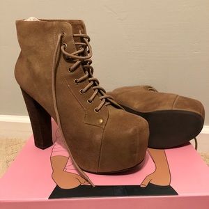 Jeffrey Campbell Lita - taupe suede